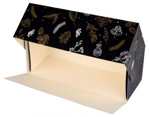 Boîte à bûche Fêtes Gourmandes 35 x 115 x 10,5 cm – Image 2
