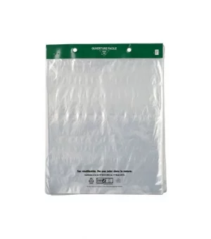 Sac liasse PEBD transparent  17X22 CM