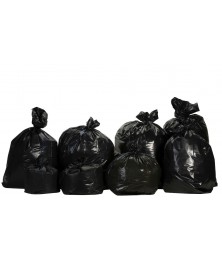 Sacs à déchets PE BD noir 130 L X 10 sacs