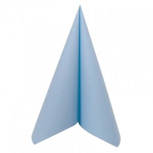 Serviettes Airlaid bleu ciel 40x40cm x 50 unités