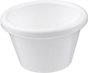12 RAMEQUINS COMPOSITE BLANC 4 CL Ø 6 CM