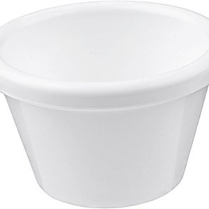 12 RAMEQUINS COMPOSITE BLANC 4 CL Ø 6 CM