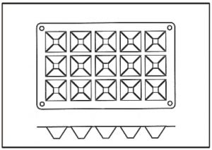 Moule silicone 15 pyramides – Image 4