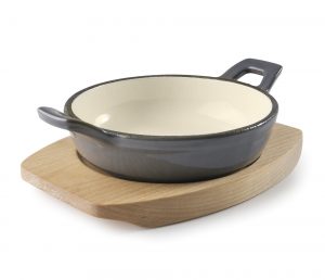 Mini Faitout  ronde gris magma