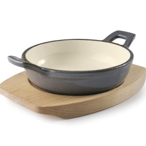 Mini Faitout  ronde gris magma