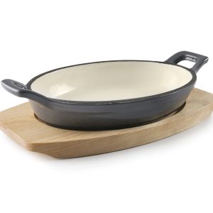 Mini Faitout  ovale gris magma