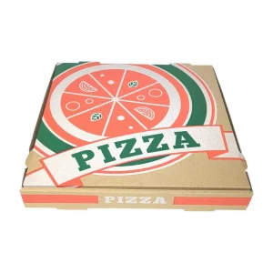 Boîte à pizza 31x31x4 cm en carton brun x 100 boîtes