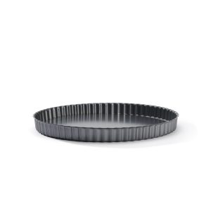 Moule à tarte rond à fond amovible, acier antiadhésif 32 cm De Buyer – Image 3