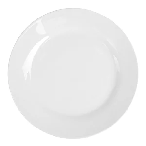 ASSIETTES PLATES Ø 24 CM BLANC PORCELAINE