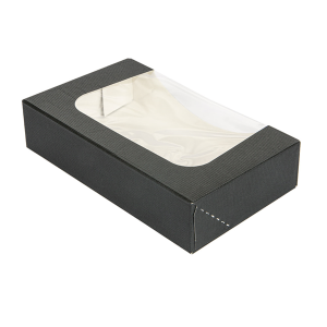 RÉCIPIENTS SUSHI+FÊNETRE  NOIR CARTON ONDULÉ NANO-MICRO – Image 2