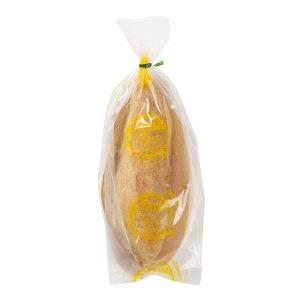 Sacs pain coupé Gamme éco jaune PEBD 120/50+50x350