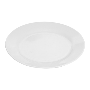 ASSIETTES PLATES Ø 24 CM BLANC PORCELAINE – Image 2