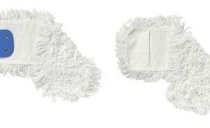 FRANGE DE LAVAGE POLYESTER COTON A LANGUETTES 40X13CM BLANC