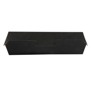 COQUILLES "HOT DOG" ' 23,2x9x6,3 CM NOIR CARTON ONDULÉ NANO-MICRO – Image 3