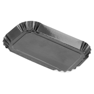 MINI PLATEAUX  4x8 CM NOIR CARTON