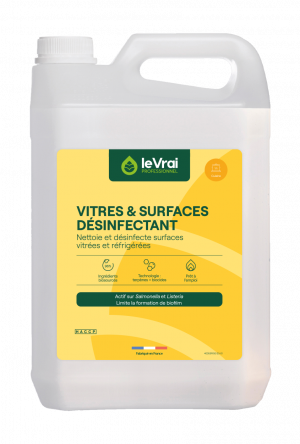 Désinfectant Vitres et Surfaces 5L LE VRAI