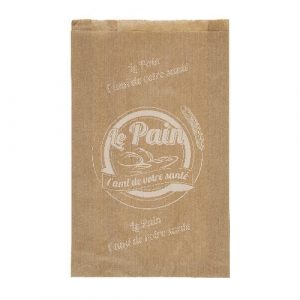 SACS PAINS-KRAFT BRUN-250/32,5+32,5x410MM-BLANC