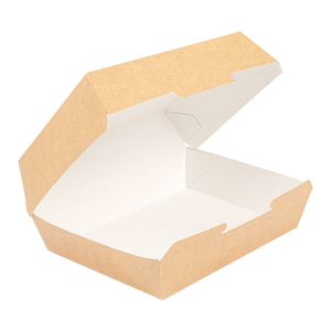 BOÎTES "LUNCH BOX"  NATUREL CARTON ONDULÉ NANO-MICRO x 50 unités – Image 3