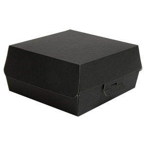 BOÎTES HAMBURGER (XL WIDER) NOIR CARTON ONDULÉ NANO-MICRO X 50 UNITES