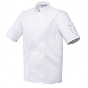 Veste de cuisine NERO M.C blanc parement beige T5/XXL
