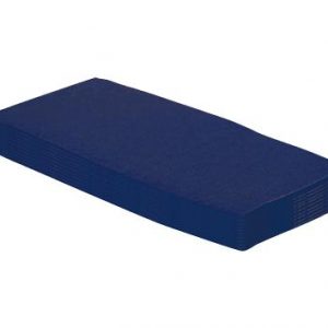 Serviettes 2 plis tendance 1/8ème 38 x 38 cm bleu vif x 50 unités