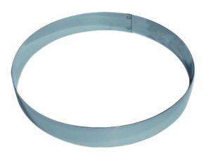 Cercle mousse inox  de 15cm hauteur 4.5