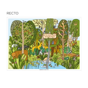 Sets de table coloriage LA FORET x 250 unités.