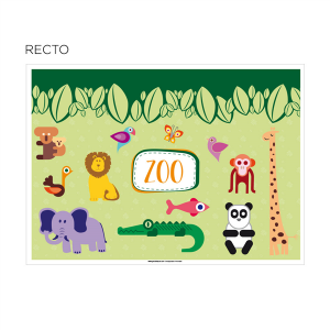 Sets de table coloriage ZOO x 250 unités.