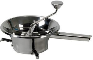 MOULINS à LEGUMES N°2 INOX AVEC 3 GRILLES 1.5, 2.5 ET 4 MM