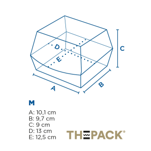 BOÎTES HAMBURGER 'THEPACK' NATUREL CARTON ONDULÉ NANO-MICRO x 50 unités – Image 2
