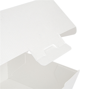 BOÎTES HAMBURGER 'THEPACK'  BLANC CARTON ONDULÉ NANO-MICRO X 50 UNITES – Image 5
