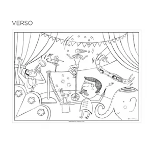Sets de table coloriage CIRQUE x 250 unités. – Image 2