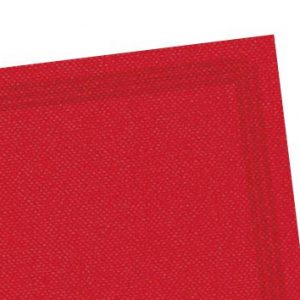Serviette rouge avec liseré tendance 38x38 x 50 unités