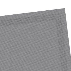 Serviette 38x38 TENDANCE Grise + liseré x 50 unités
