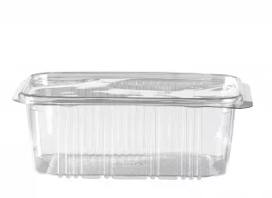 Barquettes et couvercles cristal 1000 cc x 50 unites