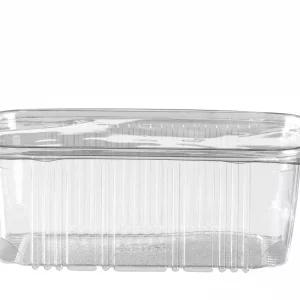 Barquettes et couvercles cristal 1000 cc x 50 unites