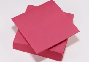 Serviette cocktail en papier - Framboise  x 50 unités