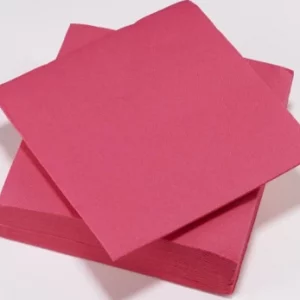 Serviette cocktail en papier - Framboise  x 50 unités