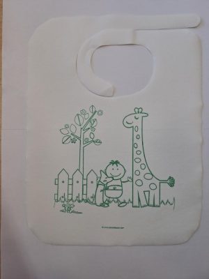BAVOIRS ENFANTS 23x31 CM BLANC AIRLAID x 100 unités
