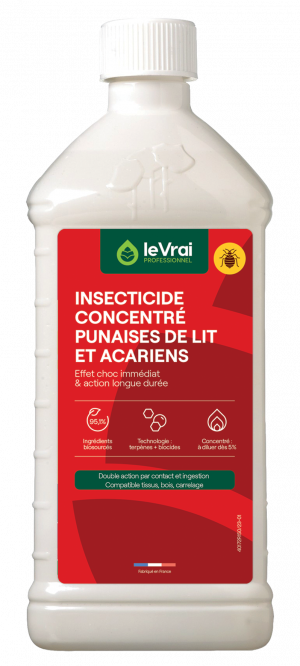 Insecticide Concentré Punaises de Lit et Acariens  ACTION CHOC 1 L