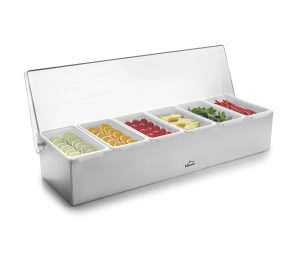 Boîte à condiments Inox