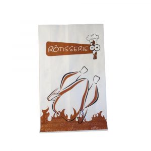 Sachets à poulet rôti 25+9×40 cm par 100 unités