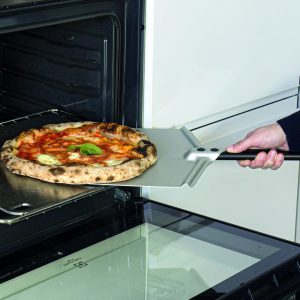 PELLE A PIZZA ALU ANODISE 33 x 33 MANCHE 25cm