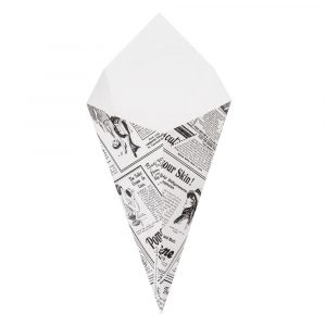 CORNETS FRITES 'THEPACK TIMES' 250 G  BLANC CARTON ONDULÉ NANO-MICRO x 200 unités – Image 5