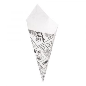 CORNETS FRITES 'THEPACK TIMES' 250 G  BLANC CARTON ONDULÉ NANO-MICRO x 200 unités – Image 4