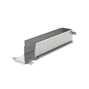 Moule rectangulaire dépliable à charnières inox perforé De Buyer – Image 5