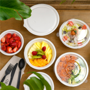 BOLS 'BIONIC' 350 ML BLANC BAGASSE X 50 UNITES