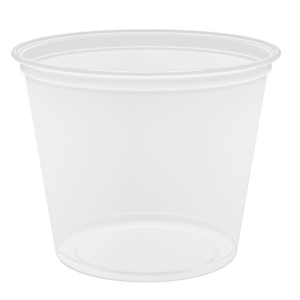 PETITS POTS MICRO-ONDABLES 165 ML  TRANSPARENT PP x 125 unités – Image 2