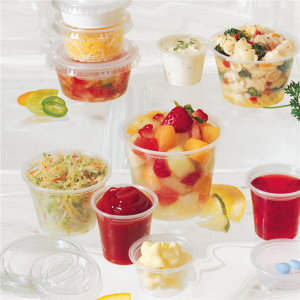 PETITS POTS MICRO-ONDABLES 165 ML  TRANSPARENT PP x 125 unités