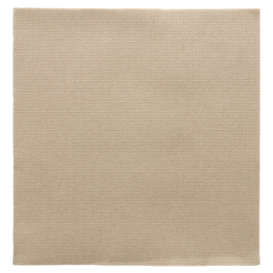 SERVIETTES ECOLABEL 'DOUBLE POINT'  39x39 CM TAUPE OUATE